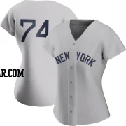 Clayton Andrews Women's New York Yankees Gray Authentic 2021 Field of Dreams Jersey