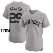 Clayton Beeter Men's New York Yankees Gray Elite Road Jersey