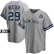 Clayton Beeter Men's New York Yankees Gray Replica Road Name 2024 World Series Jersey