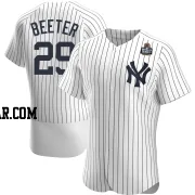Clayton Beeter Men's New York Yankees White Authentic Home 2024 World Series Jersey