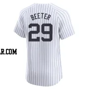 Clayton Beeter Men's New York Yankees White Elite Home 2024 World Series Jersey
