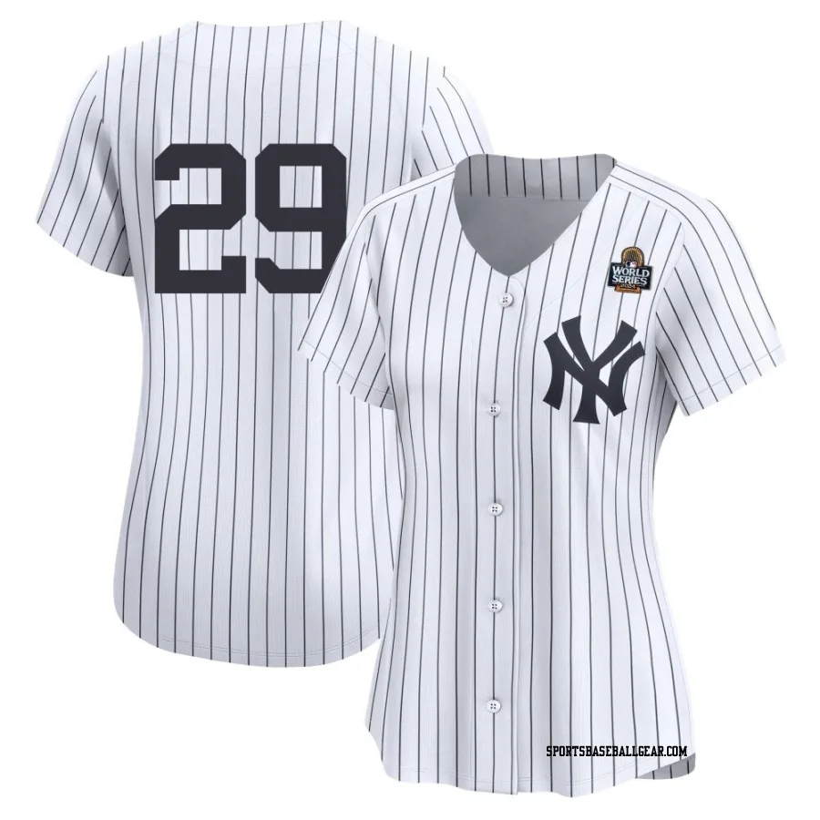 Clayton Beeter Women's New York Yankees White Limited Yankee Home 2nd 2024 World Series Jersey