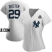 Clayton Beeter Women's New York Yankees White Replica Home Name 2024 World Series Jersey