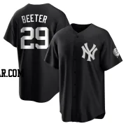 Clayton Beeter Youth New York Yankees Black/White Replica Jersey