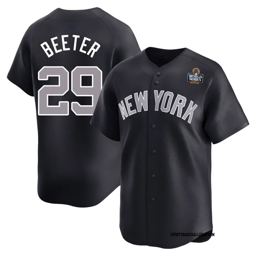 Clayton Beeter Youth New York Yankees Navy Limited Alternate 2024 World Series Jersey