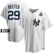 Clayton Beeter Youth New York Yankees White Replica Home 2024 World Series Jersey