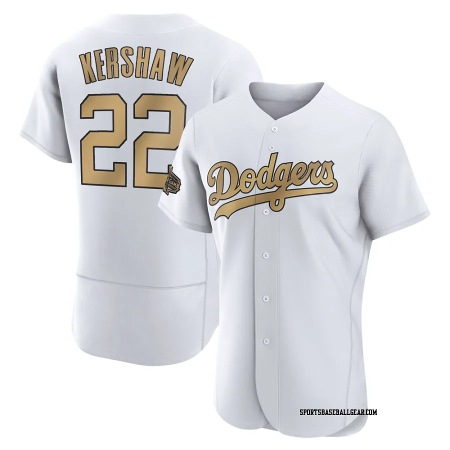Clayton Kershaw Men's Los Angeles Dodgers White Game Authentic 2022 All-Star Jersey