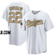 Clayton Kershaw Youth Los Angeles Dodgers White Game Replica 2022 All-Star Jersey