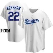Clayton Kershaw Youth Los Angeles Dodgers White Replica Home Jersey