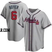 Clete Boyer Youth Atlanta Braves Gray Replica Road Jersey