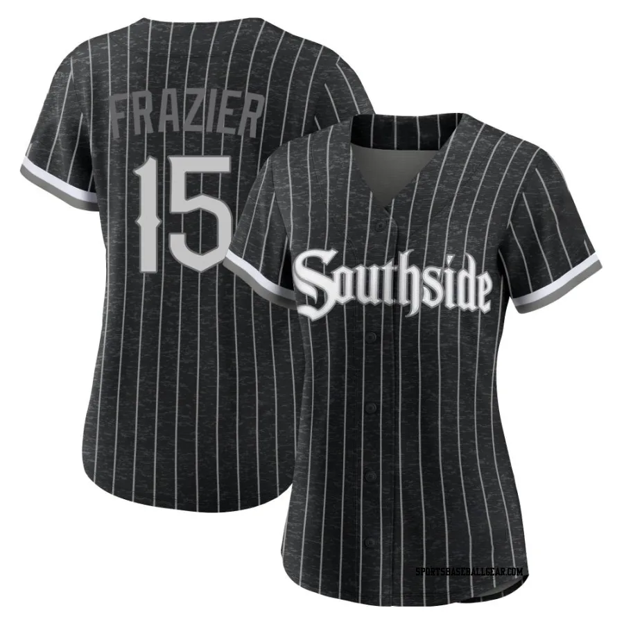 Clint Frazier Women's Chicago White Sox Black Authentic 2021 City Connect Jersey