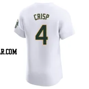 Coco Crisp Men's Oakland Athletics White Elite Home Jersey