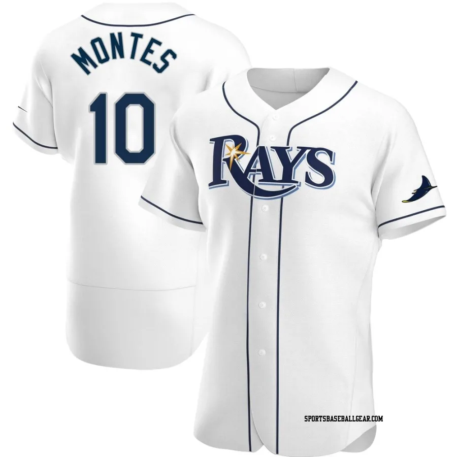 Coco Montes Men's Tampa Bay Rays White Authentic Home Jersey