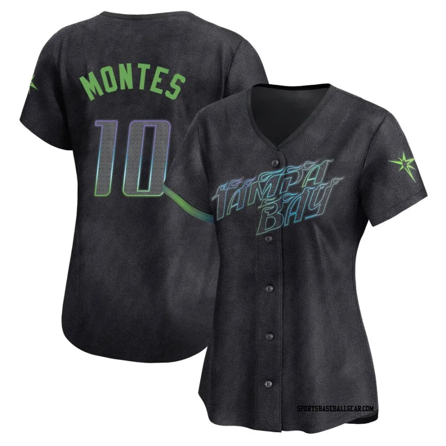 Coco Montes Women's Tampa Bay Rays Charcoal Limited 2024 City Connect Jersey