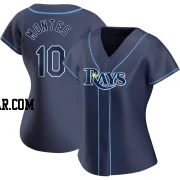 Coco Montes Women's Tampa Bay Rays Navy Authentic Alternate Jersey