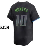 Coco Montes Youth Tampa Bay Rays Charcoal Limited 2024 City Connect Jersey