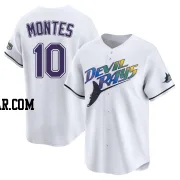 Coco Montes Youth Tampa Bay Rays White Limited Throwback Cooperstown Jersey