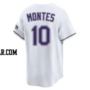 Coco Montes Youth Tampa Bay Rays White Limited Throwback Cooperstown Jersey