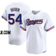 Codi Heuer Men's Texas Rangers Gold Limited White 2024 Collection Jersey