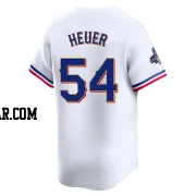 Codi Heuer Men's Texas Rangers Gold Limited White 2024 Collection Jersey