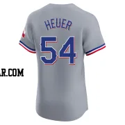 Codi Heuer Men's Texas Rangers Gray Elite Road Jersey