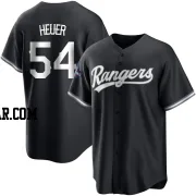 Codi Heuer Men's Texas Rangers White Replica Black 2023 World Series Champions Jersey