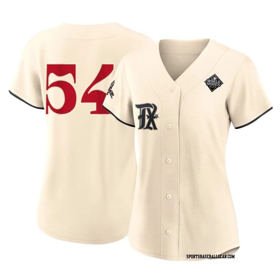 Codi Heuer Women's Texas Rangers Cream Replica 2023 City Connect 2023 World Series Jersey