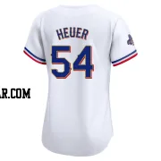 Codi Heuer Women's Texas Rangers Gold Limited White 2024 Collection Jersey