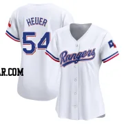 Codi Heuer Women's Texas Rangers White Limited Home Jersey