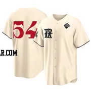 Codi Heuer Youth Texas Rangers Cream Replica 2023 City Connect 2023 World Series Jersey