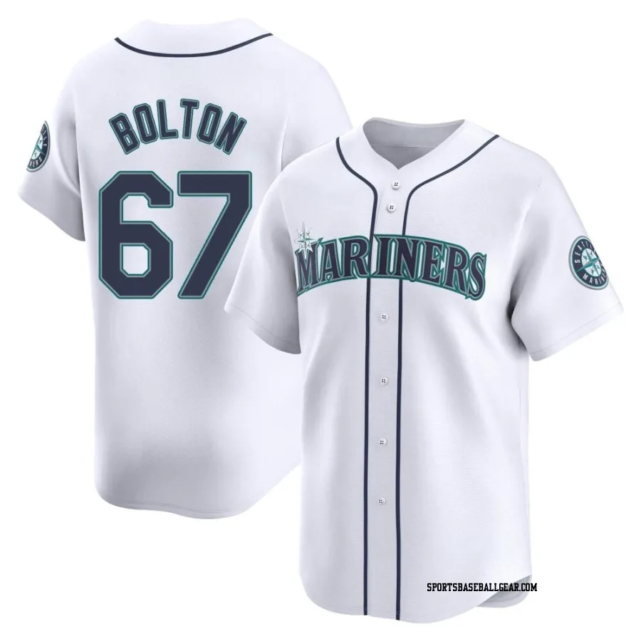 Cody Bolton Men's Seattle Mariners White Limited Home Jersey