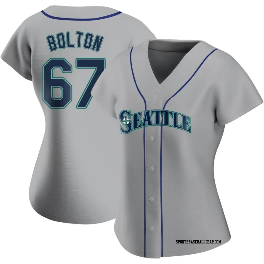 Cody Bolton Women's Seattle Mariners Gray Authentic Road Jersey