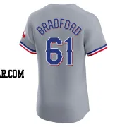 Cody Bradford Men's Texas Rangers Gray Elite Road Jersey