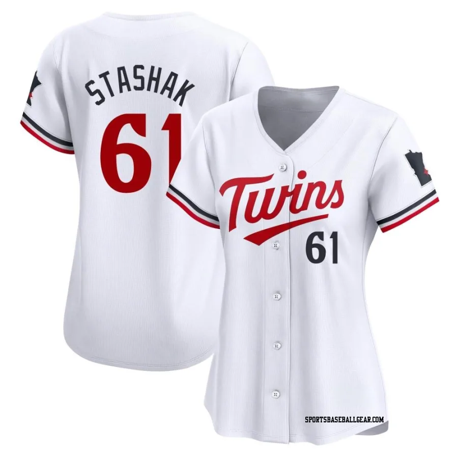 Cody Stashak Women's Minnesota Twins White Limited Home Jersey