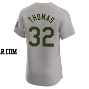 Colby Thomas Men's Oakland Athletics Gray Elite Road Jersey