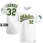 Colby Thomas Men's Oakland Athletics White Authentic Home Jersey
