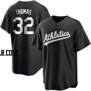 Colby Thomas Youth Oakland Athletics Black/White Replica Jersey