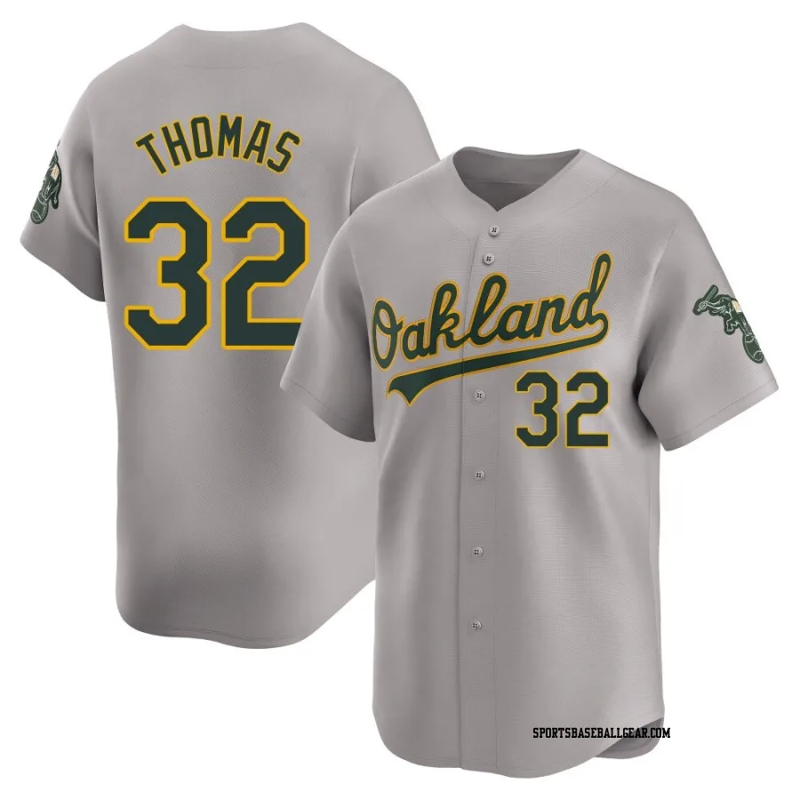 Colby Thomas Youth Oakland Athletics Gray Limited Away Jersey