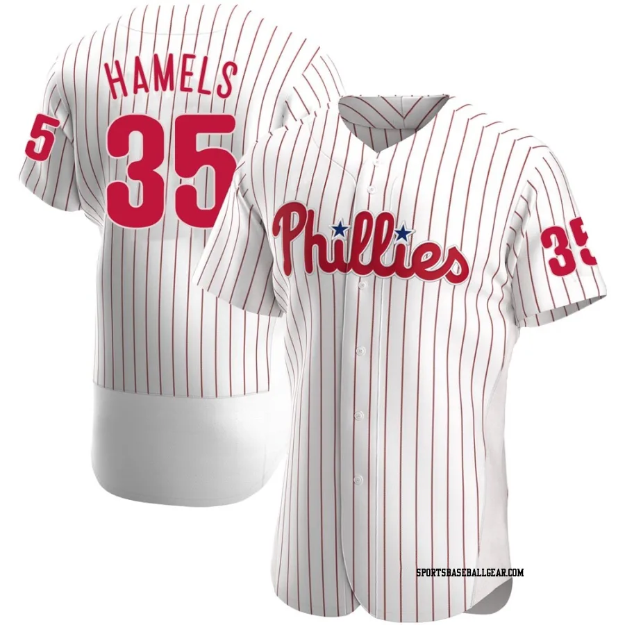Cole Hamels Men's Philadelphia Phillies White Authentic Home Jersey
