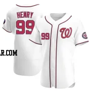 Cole Henry Men's Washington Nationals White Authentic Home Jersey