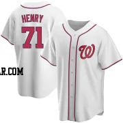 Cole Henry Youth Washington Nationals White Replica Home Jersey