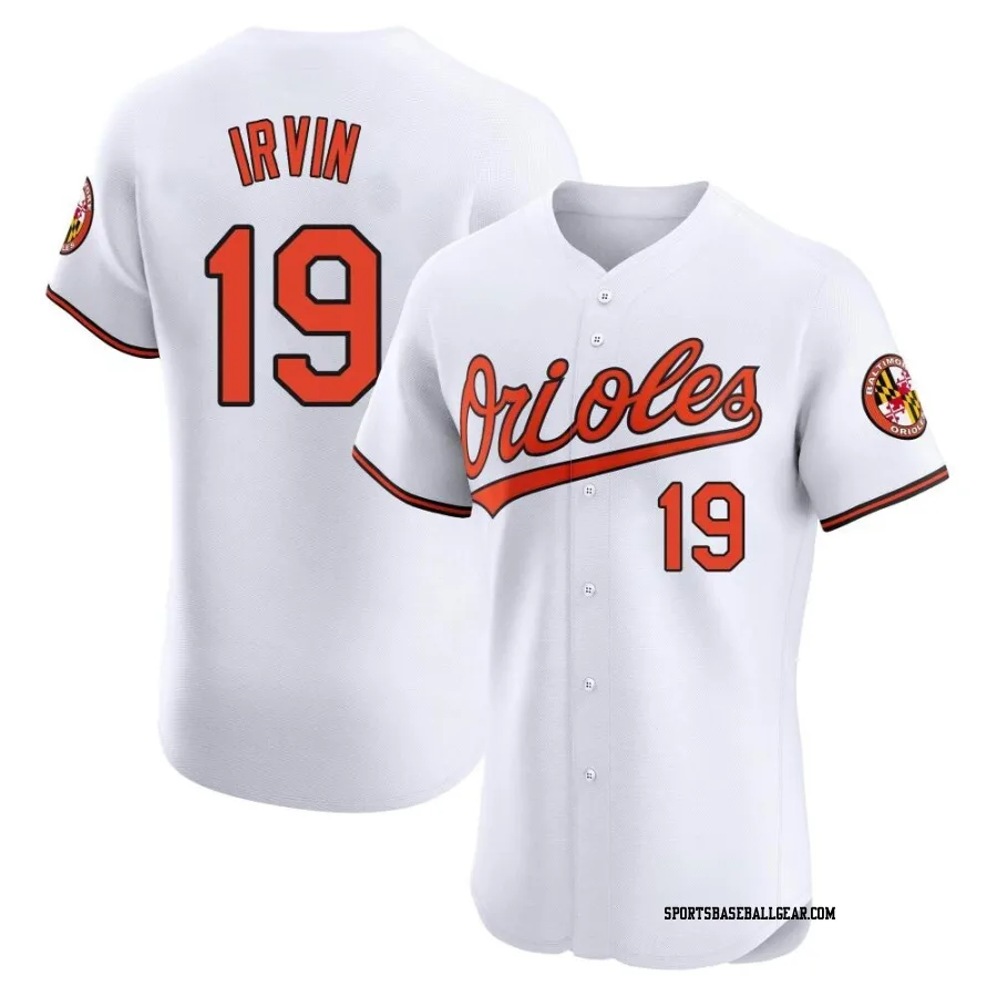 Cole Irvin Men's Baltimore Orioles White Elite Home Jersey