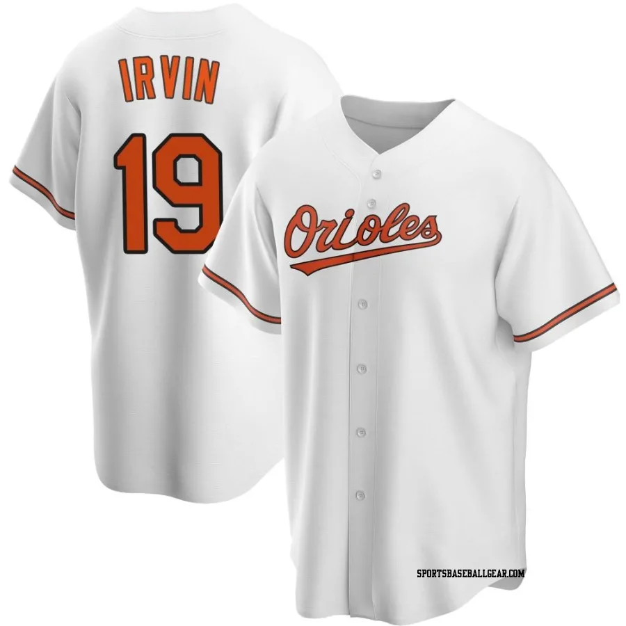 Cole Irvin Men's Baltimore Orioles White Replica Home Jersey