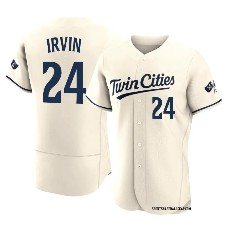 Cole Irvin Men's Minnesota Twins Cream Authentic Alternate 2023 Jersey