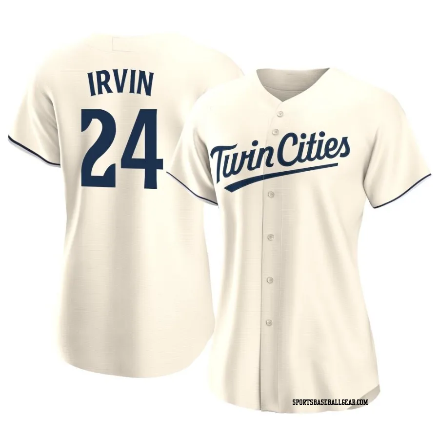 Cole Irvin Women's Minnesota Twins Cream Authentic Alternate Jersey