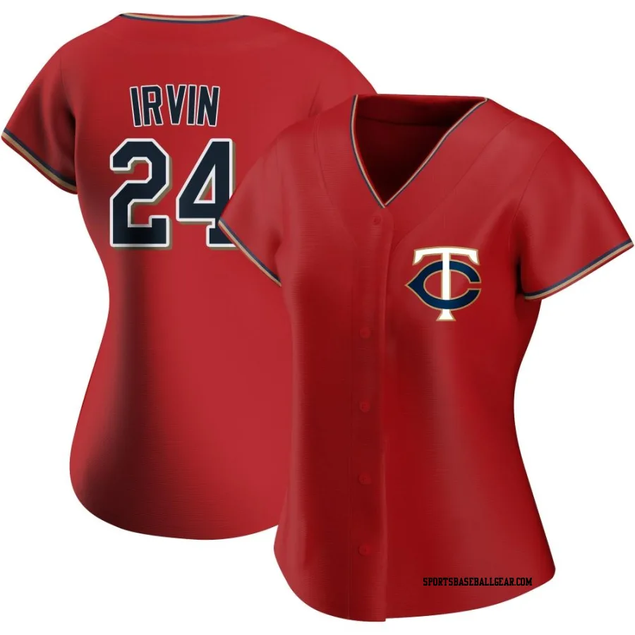 Cole Irvin Women's Minnesota Twins Red Authentic Alternate Jersey