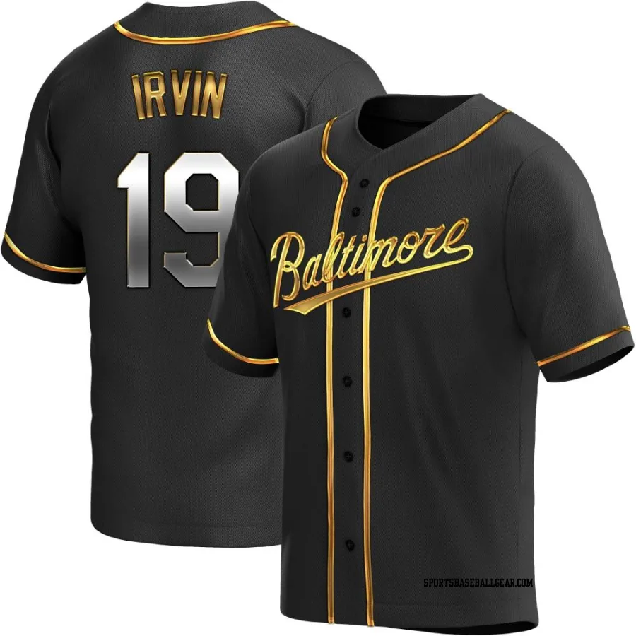 Cole Irvin Youth Baltimore Orioles Black Golden Replica Alternate Jersey
