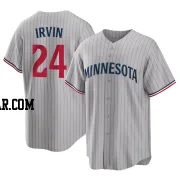 Cole Irvin Youth Minnesota Twins Gray Replica Road Jersey