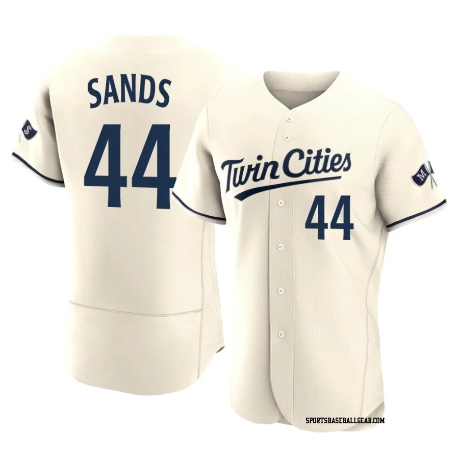 Cole Sands Men's Minnesota Twins Cream Authentic Alternate 2023 Jersey