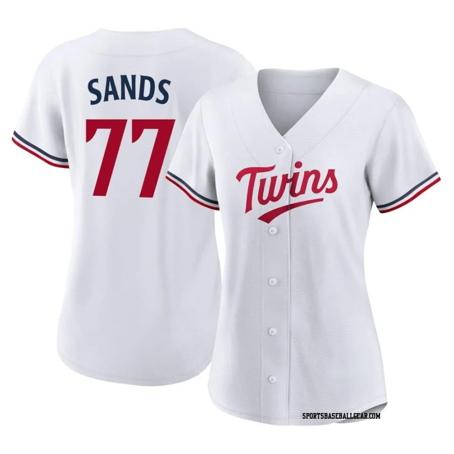 Cole Sands Women's Minnesota Twins White Authentic Home Jersey
